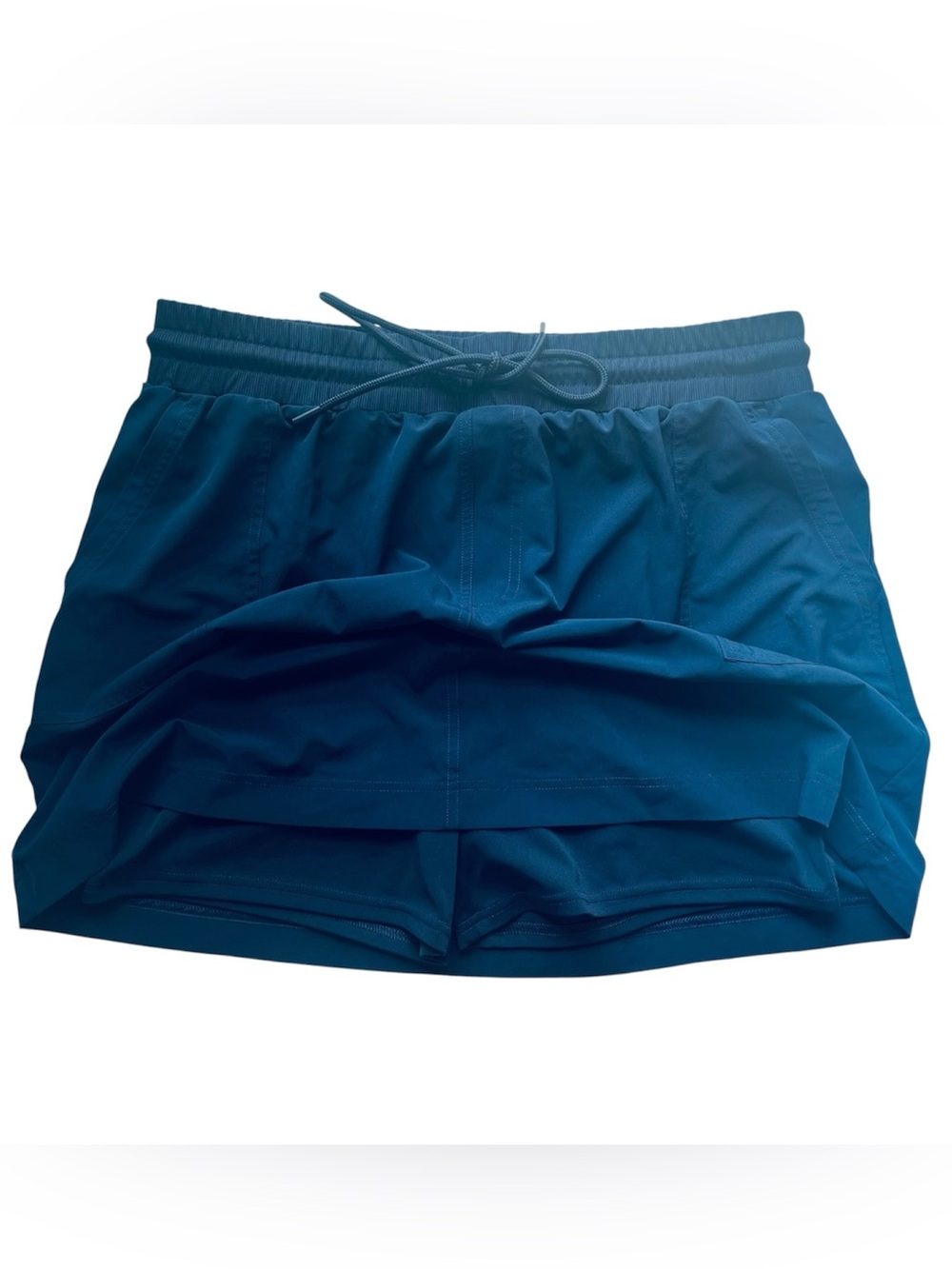 Lou & Grey LOFT navy Blue Athletic Drawstring Skort with Built-in Shorts XL